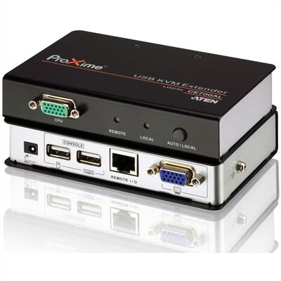 Predĺženie KVM cez TP do 150m, VGA, USB, RS-232, Dual Remote (lokálne ovládanie/monitor)