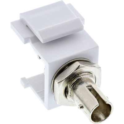 Konektor Keystone ST Simplex F/F, multimode OM, biely