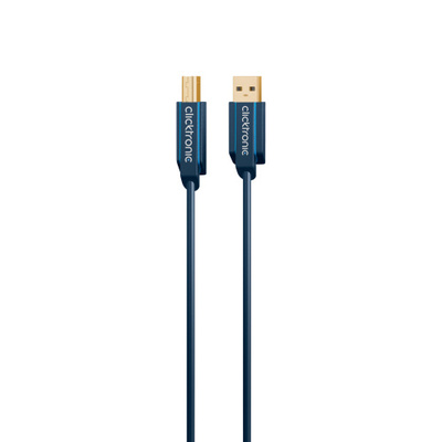 Kábel USB 2.0 A-B M/M 1.8m, High Speed, C