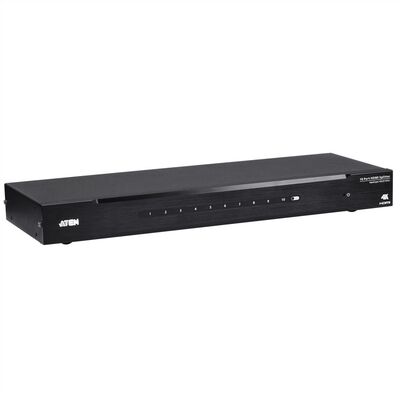 Video distribútor/splitter HDMI 1IN/10OUT UHD 4K@60Hz, RS232, 18G, čierny
