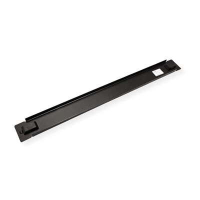19" záslepka "snap-in", 1U, kovová, montáž bez nástroja, čierna RAL9005
