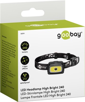 Čelovka LED easy High Bright 240 (batéria CR2032 v balení)