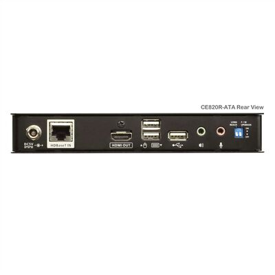 Predĺženie KVM cez TP do 100m, HDMI, USB, RS232, LAN, Audio (3.5mm jack), 4K@60Hz