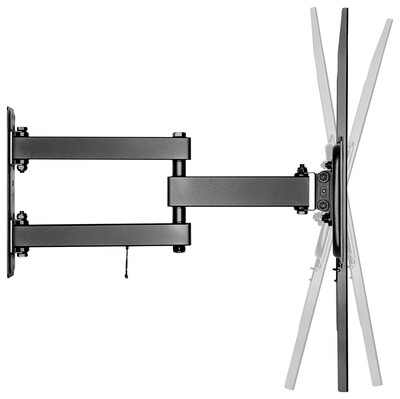 Držiak pre TV 37-70" na stenu, max 35kg, rameno 427mm, VESA do 600x400, čierny