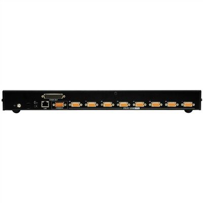 KVM switch/prepínač cez IP 8PC, VGA, PS2+USB, 19'' s OSD