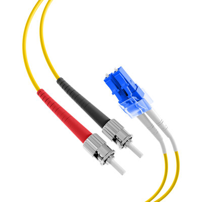 Fiber kábel LC-ST, 10m Duplex OS2(9/125µm), LSOH, 2mm, žltý