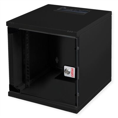 10" Rack na stenu 6U, čierny, 330x312x300mm (HxWxD), RAL9005