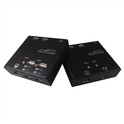 Predĺženie KVM cez 2xTP do 60m, HDMI, USB