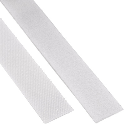 Káblový organizér suchý zips 10m návin, biela farba, šírka 16mm
