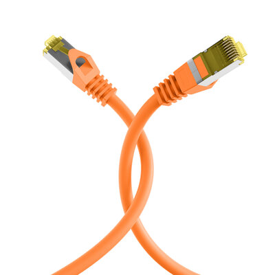 S/FTP (PiMF) Patchkábel LSOH 20m cat.7, oranžový, Cu