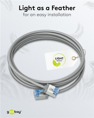 U/FTP Patchkábel LSOH TPE 3m cat.6a, sivý, slim, Cu, Flex Cable, Eco obal