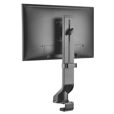 Držiak pre monitor na stôl, úchyt o dosku, max 8kg, VESA 75/100, čierny