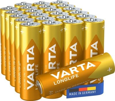 Baterka VARTA Longlife Alkalická AA (24ks) 1.5V (LR6) XXL-Pack 24BL 