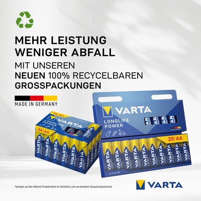 Batéria VARTA Longlife Power Alkalická AA (12ks) 1.5V (LR6) 12BL