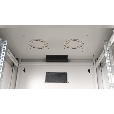 19" Rack na stenu 7U, sivý, 418x600x450mm (HxWxD), RAL7035, PRO, odnímateľné bočnice