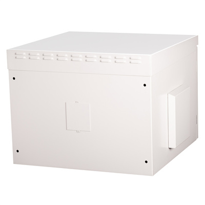 19" Rack na stenu 7U, sivý, 510x600x600mm (HxWxD), RAL7035, IP55, vonkajší, odnímateľné bočnice