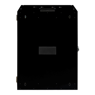 19" Rack na stenu 16U, čierny, 818x600x600mm (HxWxD), RAL9005, PRO, otočný (2-dielny)