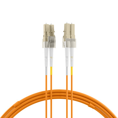 Fiber kábel LC-LC, 5m Duplex OM1(62.5/125µm), LSOH, 2mm, oranžový