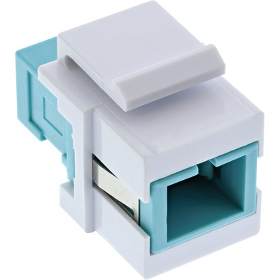 Konektor Keystone SC Simplex F/F, Multimode OM3, biely
