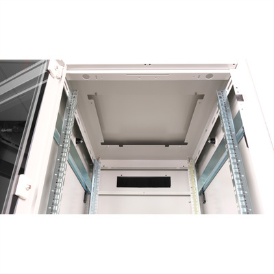 19" Rack na podlahu 26U, 1342x600x800mm (HxWxD), PRO, sklenené dvere, sivý