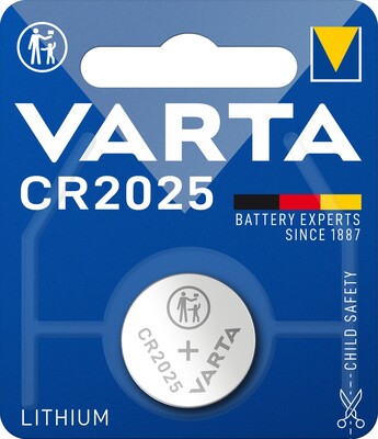 Batéria VARTA Lítiová CR2025 3V 170mAh (6025) 1BL
