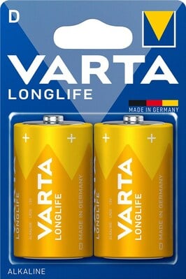 Baterka VARTA Longlife Alkalická D Mono (2ks) 1.5V (LR20) 2BL