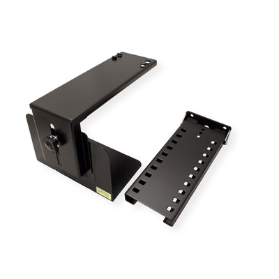Držiak PC pod dosku stola, max 30kg pre PC široké: 134-234mm, výška 390-540mm, čierny
