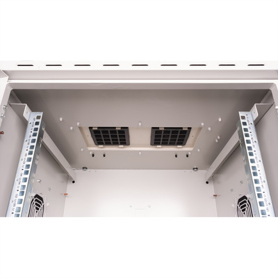 19" Rack na stenu 7U, sivý, 510x600x600mm (HxWxD), RAL7035, IP55, vonkajší, odnímateľné bočnice