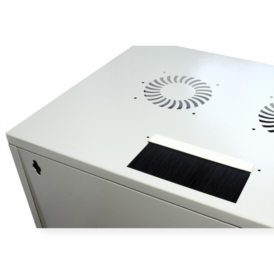 19" Rack na stenu 12U, sivý, 595x540x400 mm (HxWxD), RAL7035, BASIC