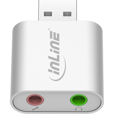 Adaptér USB na 2x3,5mm audio jack, Slúchadla + Mikrofón, (usb zvuková karta)
