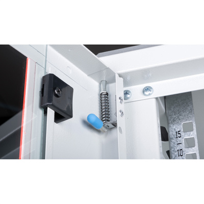 19" Rack na stenu 18U, sivý, 912x600x450mm (HxWxD), odnímateľné bočnice