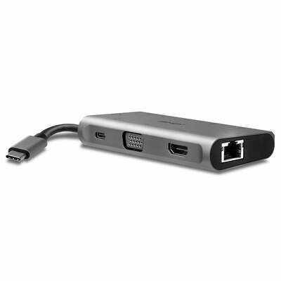 Dokovacia Stanica USB 3.1 Typ C, HDMI/VGA, 3xUSB 3.0, Gigabit LAN, čítačka SD/microSD, (PD 3.0 100W)