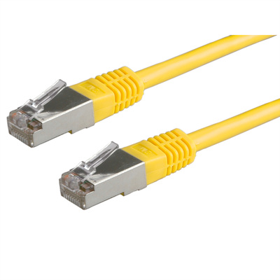S/FTP Patchkábel 0.5m cat.5e, žltý, Cu