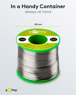 Cín spájkovací o priemere 0.8mm 250g špulka - bezolovnatý