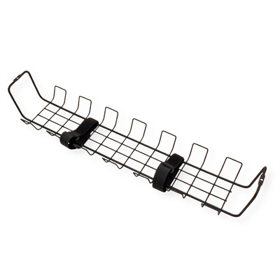 Káblový organizér, žľab na káble pod stôl, 600x132x99mm (DxHxV), čierny, 2ks/bal
