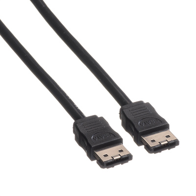 Kábel eSATA HDD 0.5m, 6.0 Gbit/s, čierny
