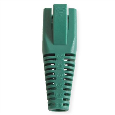 Krytka na konektor RJ45, pre ø 5.5 až 8.5mm, zelená, 10ks/bal