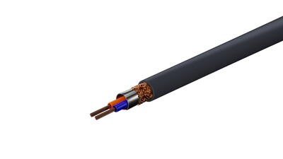 Kábel Cinch 2x audio M/M 0.5m, modrý, pozl. konektor, ClickTronic