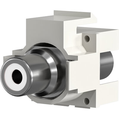 Modul Cinch biela spojka, biely keystone