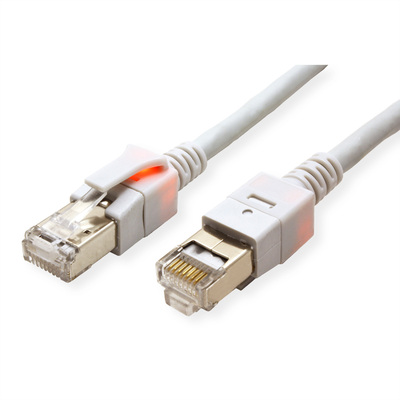 S/FTP (PiMF) Patchkábel LSOH 25m cat.6, sivý, CCA, LED saCon