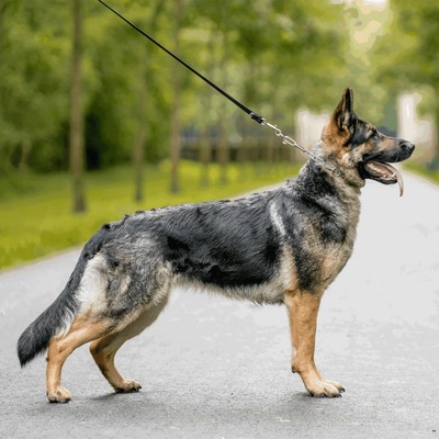 Obojok retiazkový výstavný STANDARD 3mm/64cm, extra veľké oko, nerezová oceľ, HS