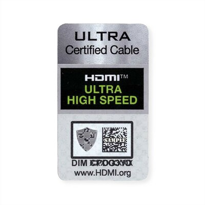 Kábel HDMI M/M 2m, Ultra High Speed+Eth, 8K@60Hz, HDMI 2.1, G pozl. kon., čierny, s certifikátom