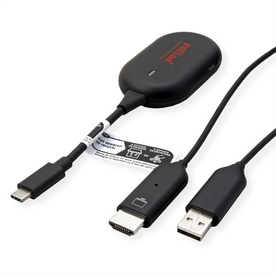 Wireless Audio/Video system, predĺženie USB Typ C na HDMI do 20m, 1920x1080 @60Hz, čierny