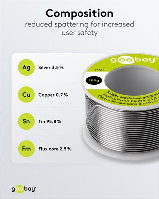 Cín pájkovací o priemere 1mm 100g špulka - bezolovnatý