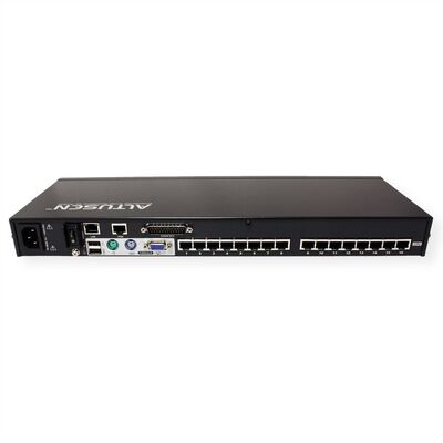 KVM switch/prepínač cez IP, 16PC, 32 remote users, 1 local, VGA, PS2+USB, HotKeys, OSD, Pushbutton