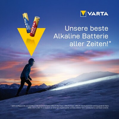 Batéria VARTA Longlife Max Power Alkalická AAA (4ks) 1.5V (LR03) 4BL