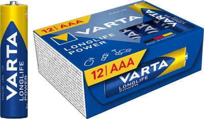 Batéria VARTA Longlife Power Alkalická AAA (12ks) 1.5V (LR03)
