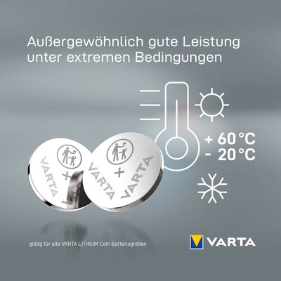 Batéria VARTA Lítiová CR1/3N 3V 170mAh, (6131) 1BL
