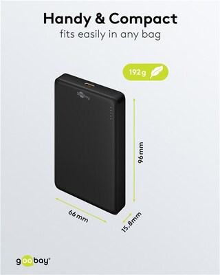 PowerBank 10000 mAh, magnetická bezdrôtová (wireless) 