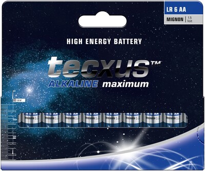 Batéria Tecxus Alkalická AA (10ks) 1.5V (LR6) 10BL
